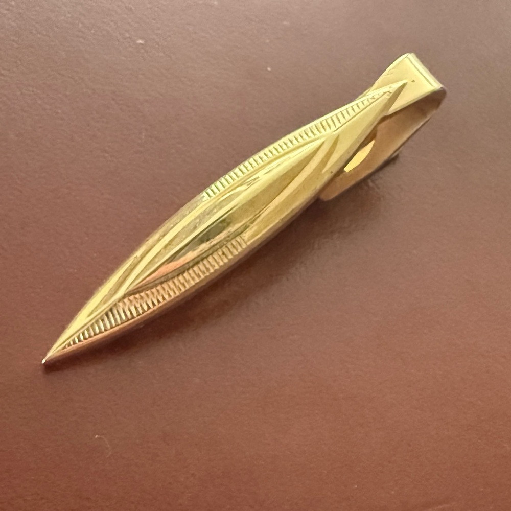 Speidel Gold Tie Clip
